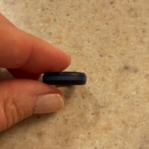 Qalo Silicone Ring Thin Blue Line